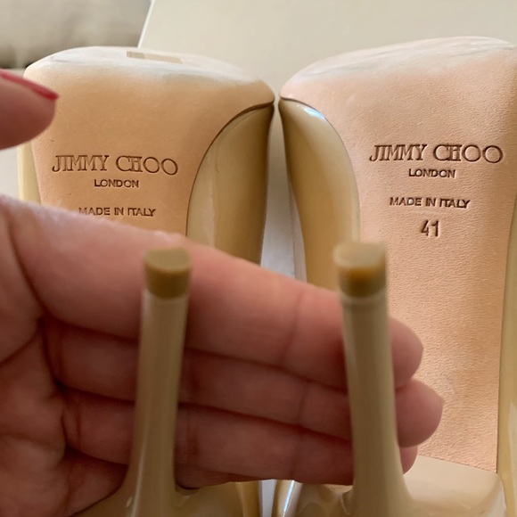 Jimmy Choo “Evelyn” Peep-hole Pumps 👠🎀 NWT - Picture 3 of 8